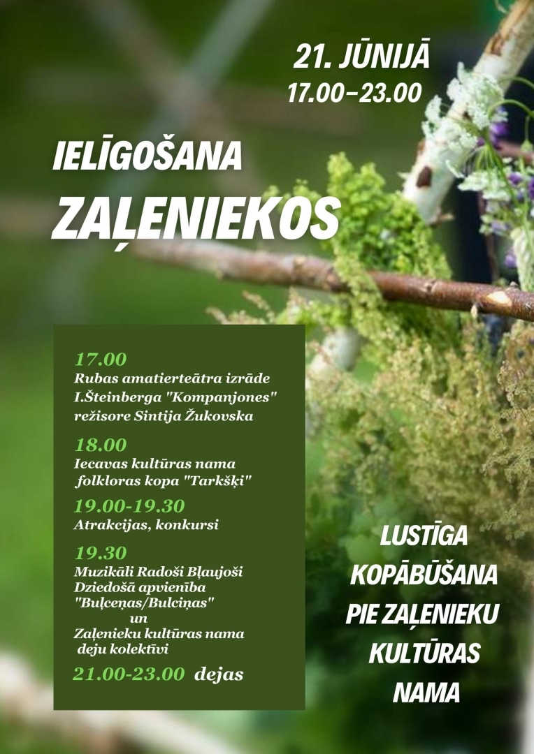Pie Zaļenieku kultūras nama ielīgošanas pasākums