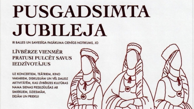 līvbērzes kultūras namam 50