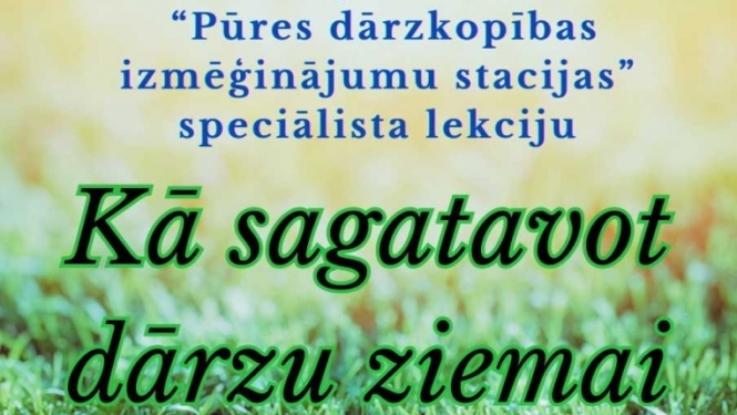 Lekcija "Kā sagatavot dārzu ziemai"