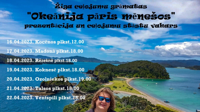 Žiga ceļojumu grāmatas "Okeānija pāris mēnešos" prezentācija