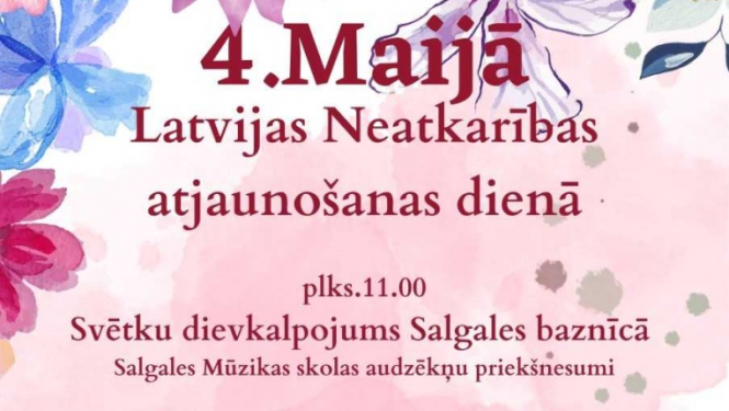 Salgales pagastā 4.maija pasākumi