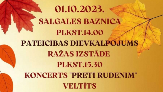 Salgales baznīcā dievkalpojums