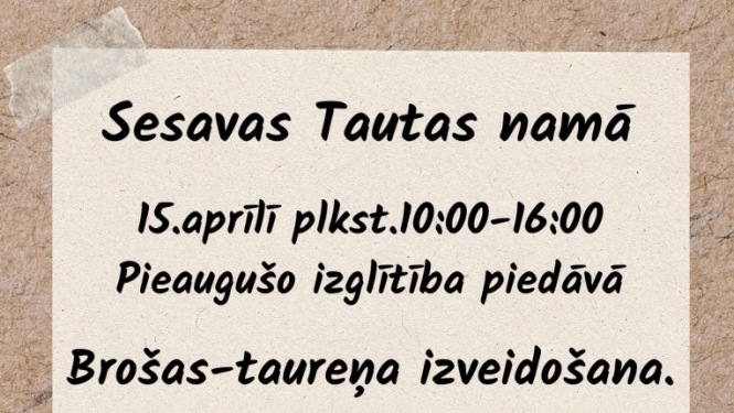 Brošas-taureņa izveidošana