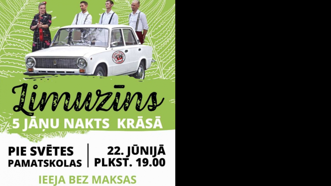 Pie Svētes pamatskolas koncertprogramma “Limuzīns 5 Jāņu nakts krāsā” 