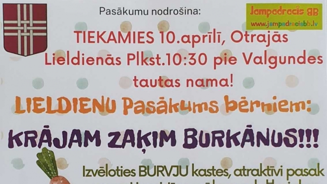 Pie Valgundes Tautas nama Lieldienu pasākums bērniem