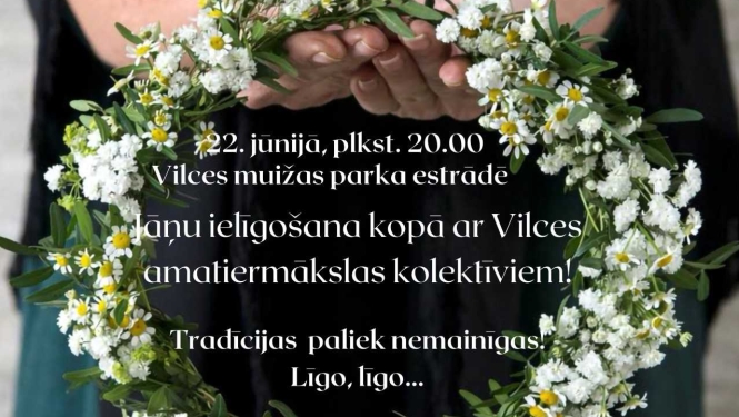 Pie Vilces muižas Jāņu ielīgošana