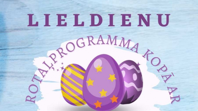 Vircavas Pils dārzā Lieldienu rotaļprogramma ar Bingu un Sullu