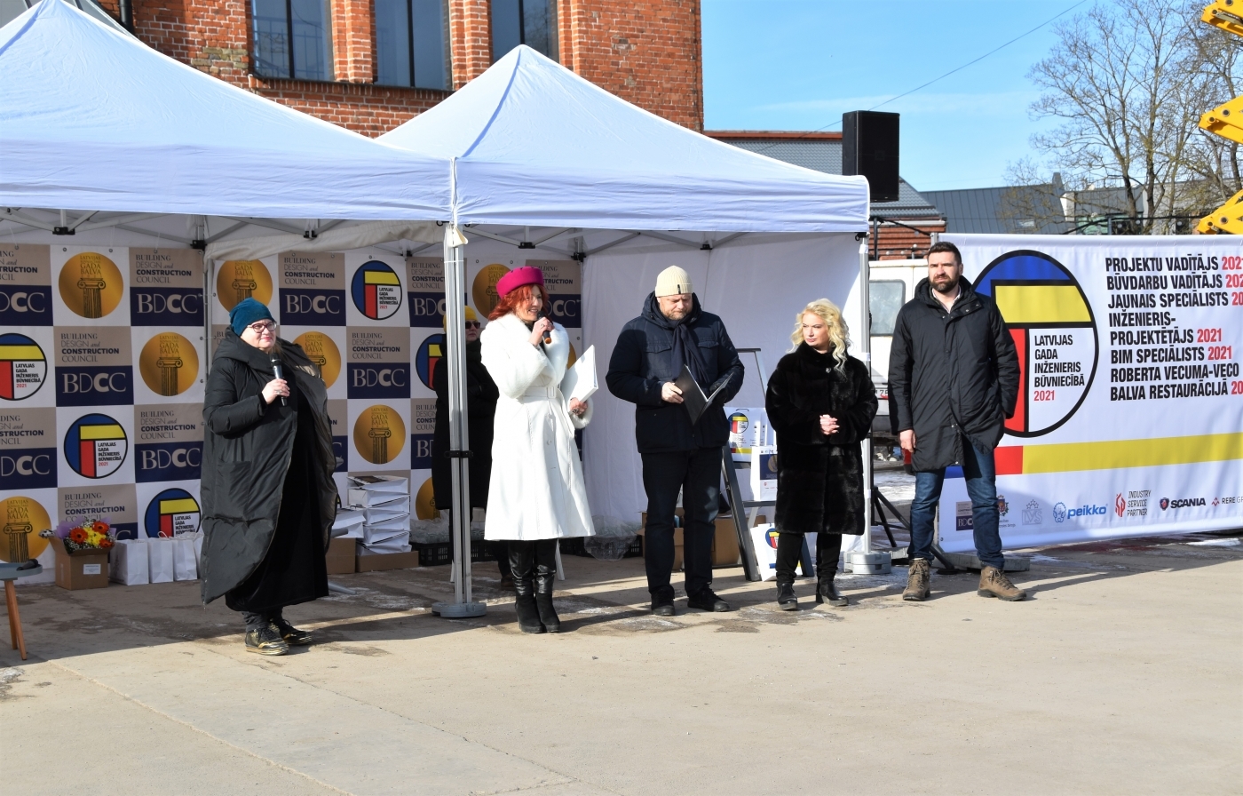 Saņemta atzinība konkursā "Latvijas Būvniecības gada balva 2021"