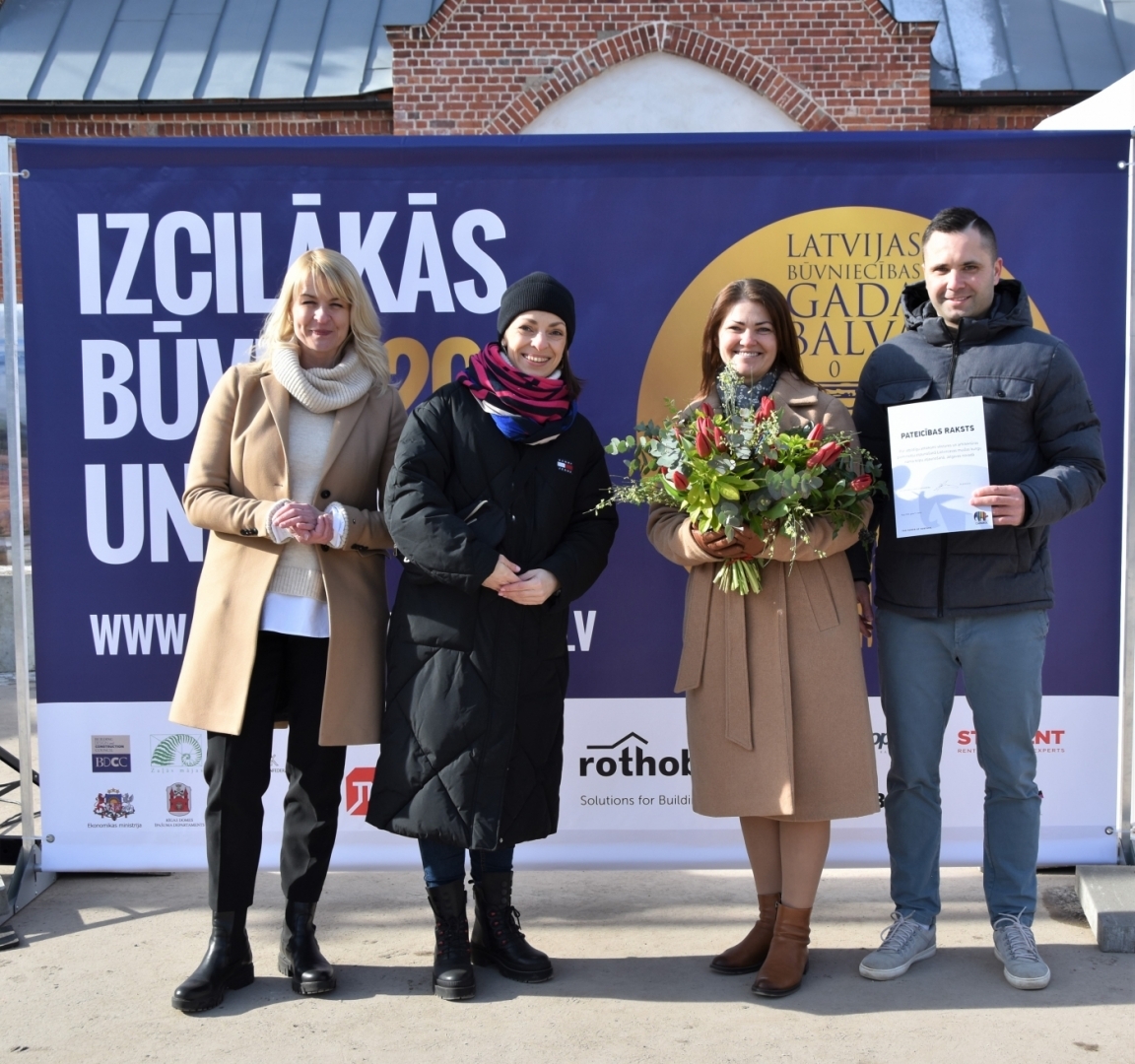 Saņemta atzinība konkursā "Latvijas Būvniecības gada balva 2021"