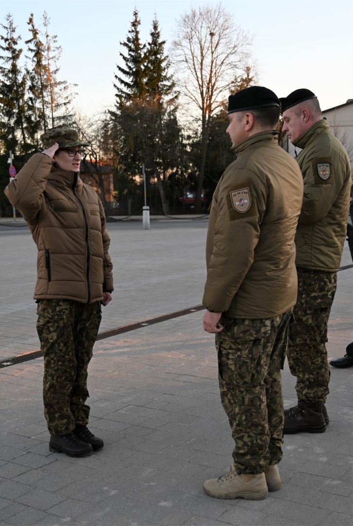 Priekšsēdētāja dalība zemessargu svinīgā zvēresta nodošanas ceremonijā