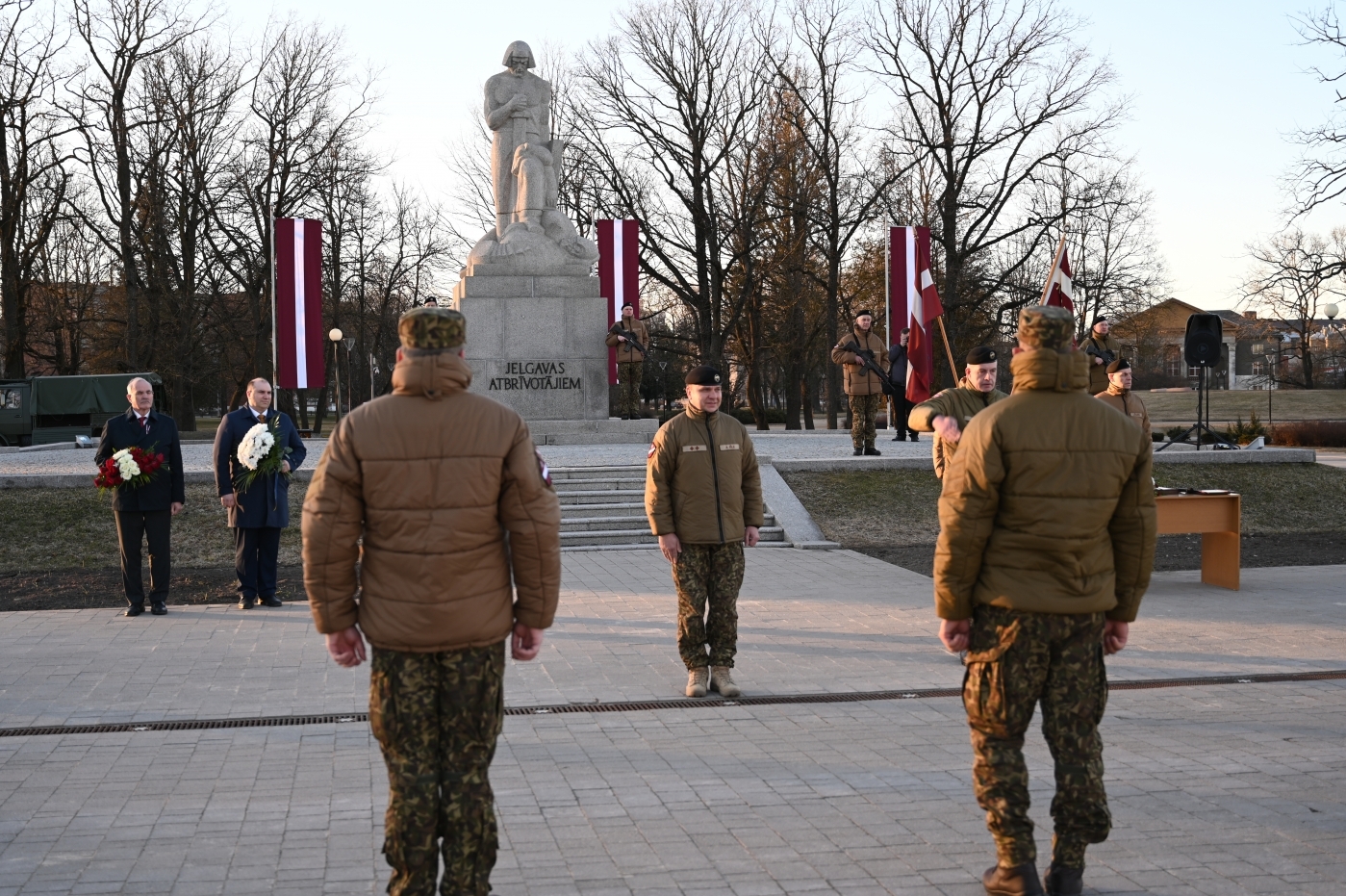 Priekšsēdētāja dalība zemessargu svinīgā zvēresta nodošanas ceremonijā