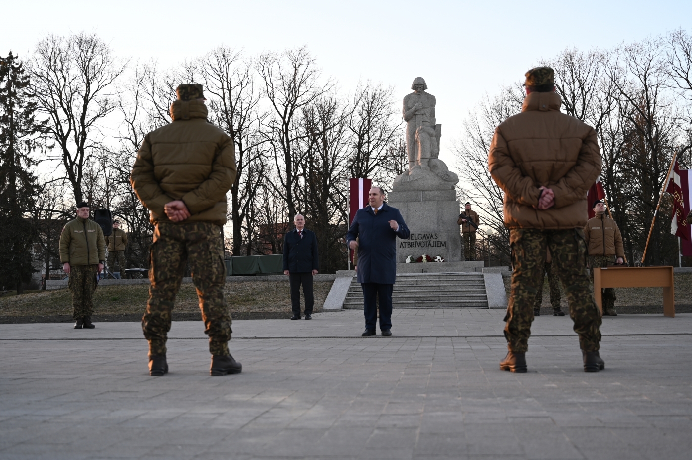 Priekšsēdētāja dalība zemessargu svinīgā zvēresta nodošanas ceremonijā