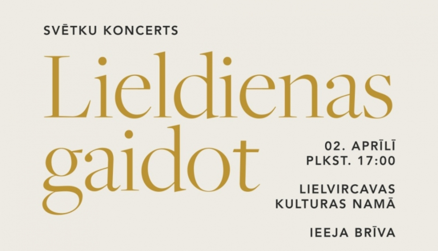 Lieldienas gaidot