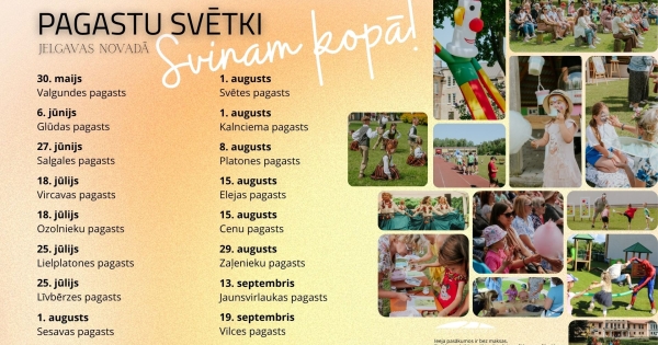Valgunde atklāj Jelgavas novada pagastu svētku sezonu: pilns kalendārs