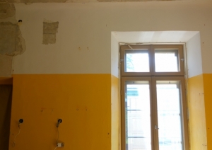 Vilces muižā noslēgušies kungu mājas telpas nr. 14 sienu krāsojuma konservācijas darbi