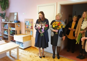 Šķibes pamatskolā viesojas Izglītības un zinātnes ministre