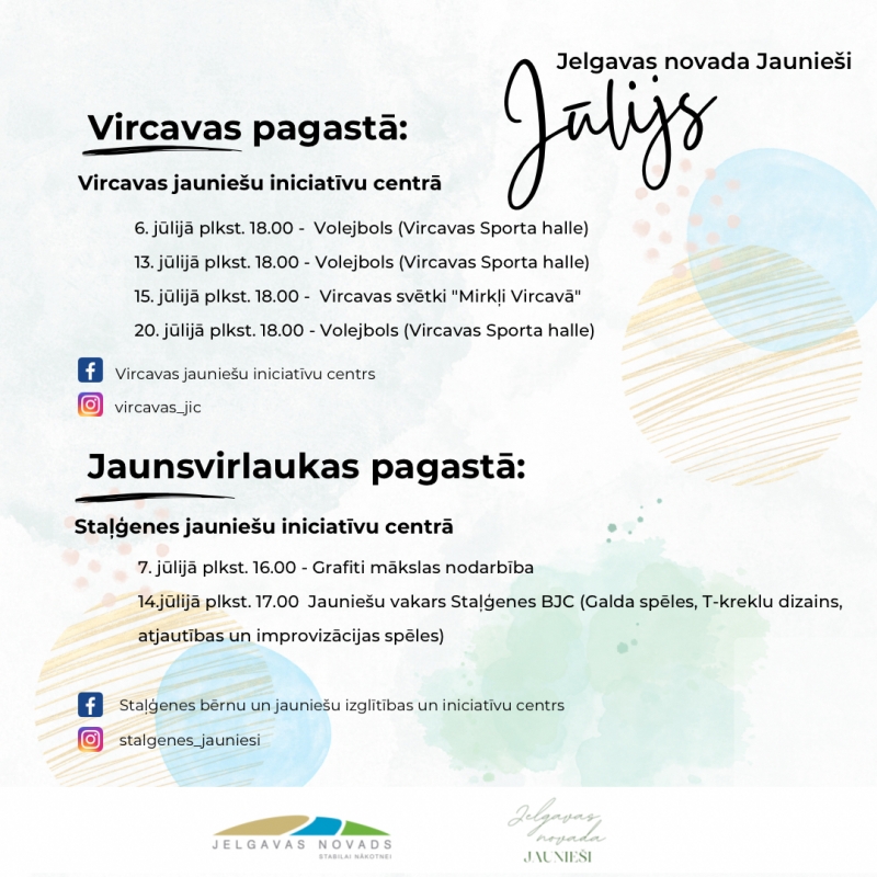 Vircavas un Staļģenes jauniešu iniciatīvu centri