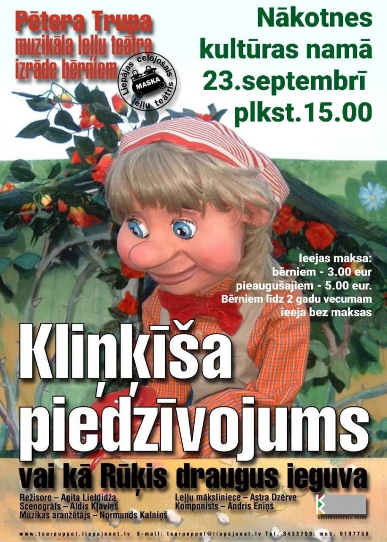 Leļļu teātra izrāde "Kliņķīša piedzīvojumi"