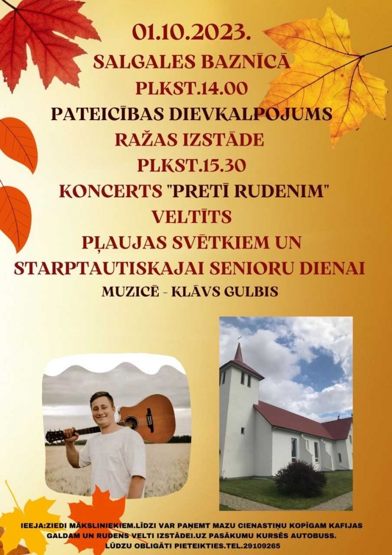 Salgales baznīcā dievkalpojums
