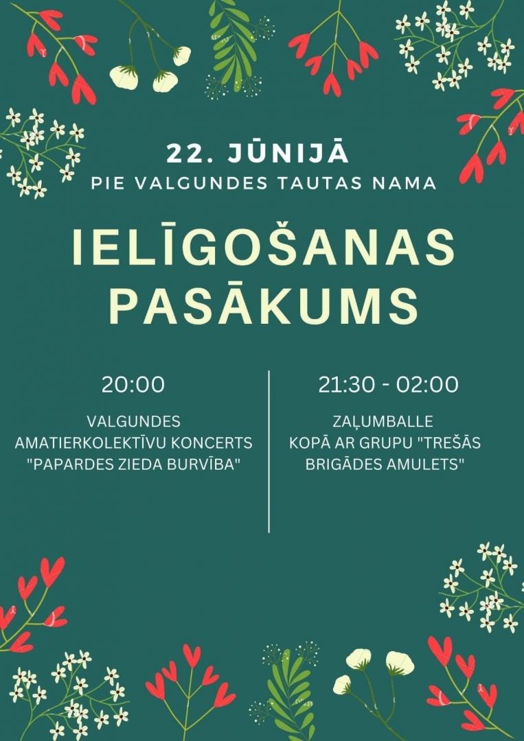 Pie Valgundes Tautas nama ielīgošanas pasākums