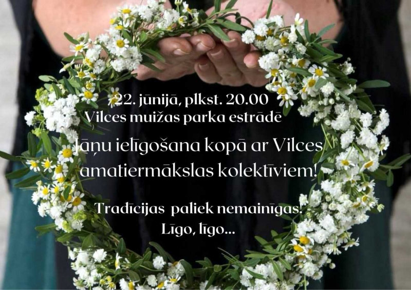 Pie Vilces muižas Jāņu ielīgošana