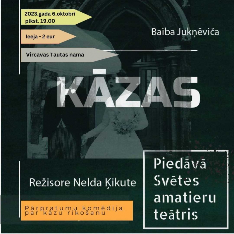 Svētes amatierteātra izrāde "Kāzas"