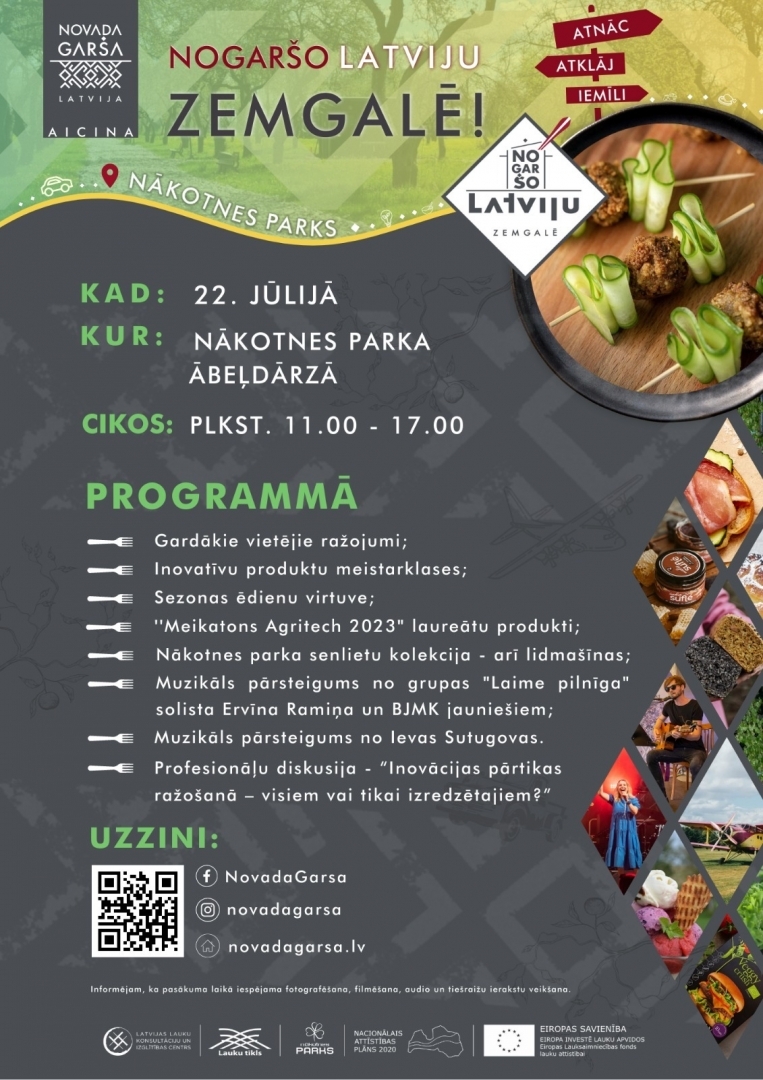 Nogaršo Latviju Zemgalē 22. jūlijā “Nākotnes parkā”!