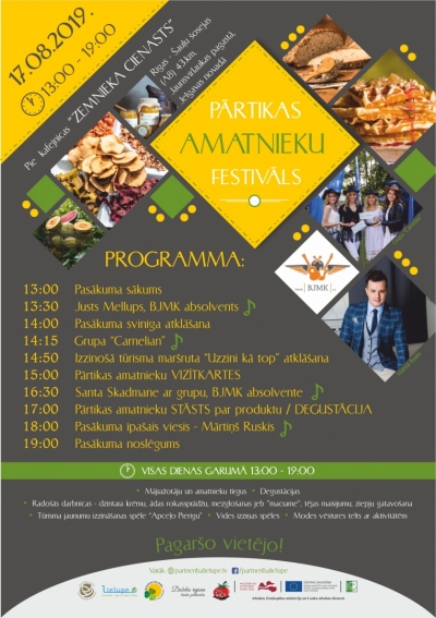 Pārtikas amatnieku festivāla afiša