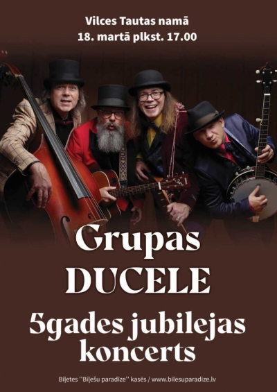 Vilces Tautas namā grupas Ducele 5gades jubilejas koncerts