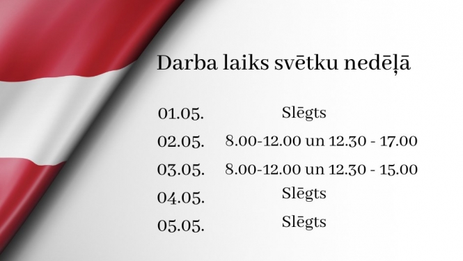 Darba laiks svētku nedēļā