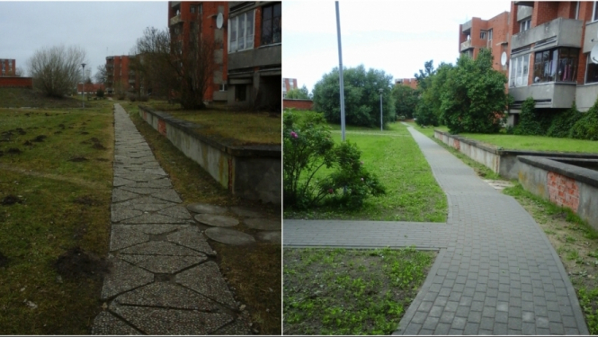 Nākotnes ciemā izveidota jauna gājēju ietve