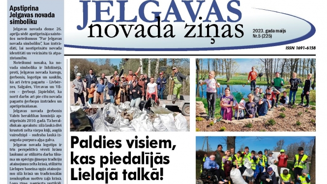 Jelgavas novada ziņas maijs