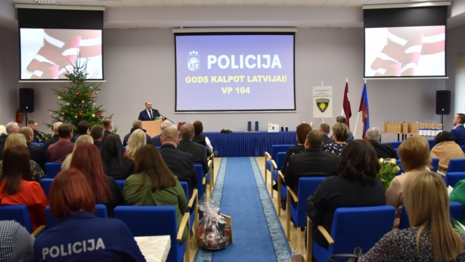 Latvijas Valsts policijas 104.dibināšanas gadadienai veltīts pasākums