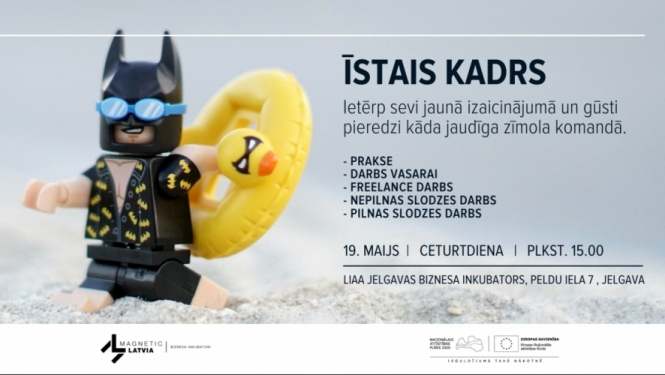 Skolēnus, studentus un jaunos profesionāļus aicina uz pasākumu ĪSTAIS KADRS