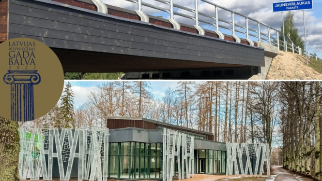 Tilts pāri Vircavai un Elejas parka izstāžu zāle - plānotais izskats