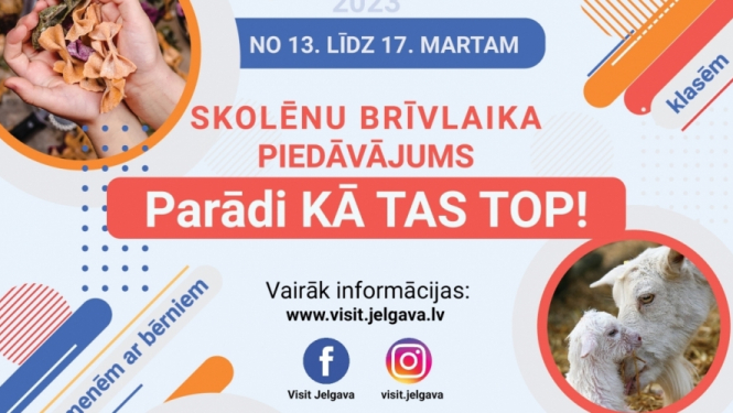 Skolēnus aicina brīvlaiku pavadīt izzinoši 