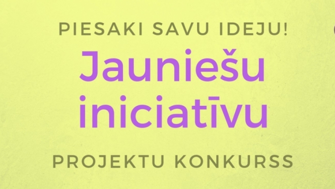 Aicina iesniegt jaunatnes iniciatīvu projektus mācību motivācijas palielināšanai