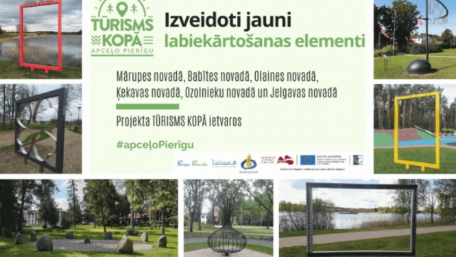 Pierīgā izveidoti jauni labiekārtošanas elementi