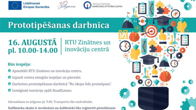 Aicinām pieteikt dalību prototipēšanas darbnīcā “No idejas līdz projektam”