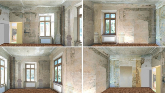 Izstrādāta Vilces muižas kungu mājas vēsturiskā gleznojuma restaurācijas koncepcija