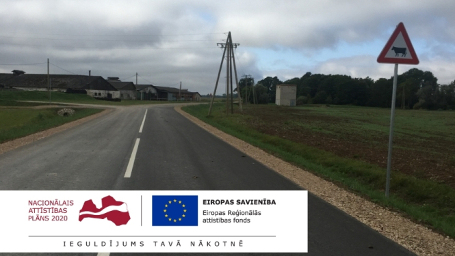 Valgundē, Platonē un Sesavā pabeigti ceļu asfaltēšanas darbi