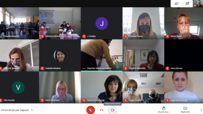 Līvbērzes pamatskolas pedagogi īsteno virtuālu mobilitāti