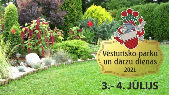 "Vēsturisko parku un dārzu dienas" dienas arī novada muižās