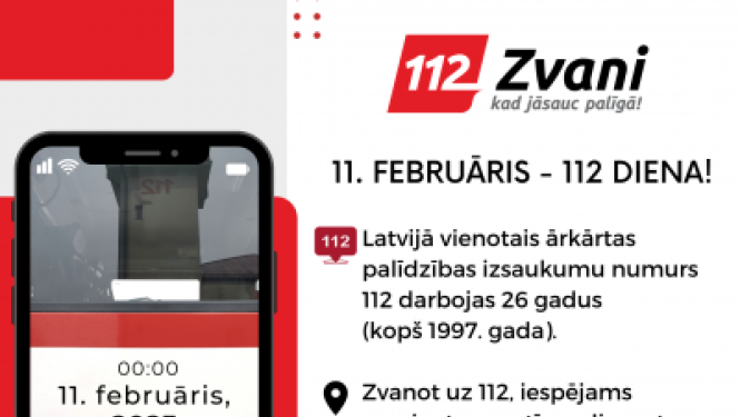 11. februārī Latvijā atzīmēs 112 dienu