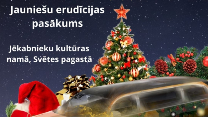 Jaunieši aicināti pieteikties erudīcijas pasākumā “Limuzīns Jaungada krāsās”