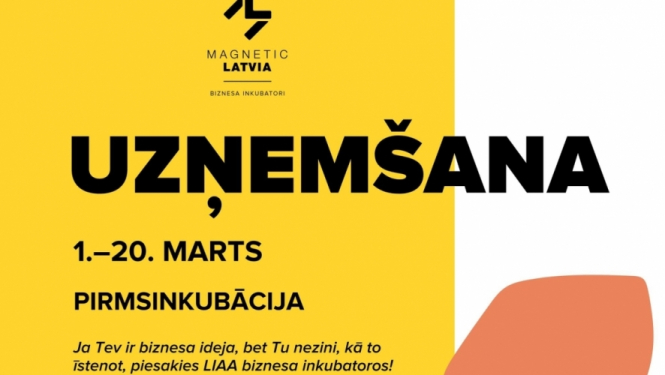 LIAA Jelgavas biznesa inkubators piesaka jaunu dalībnieku uzņemšanu