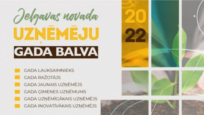 Līdz 1. septembrim piesaki uzņēmumu konkursam “Jelgavas novada Uzņēmēju gada balva 2022”!