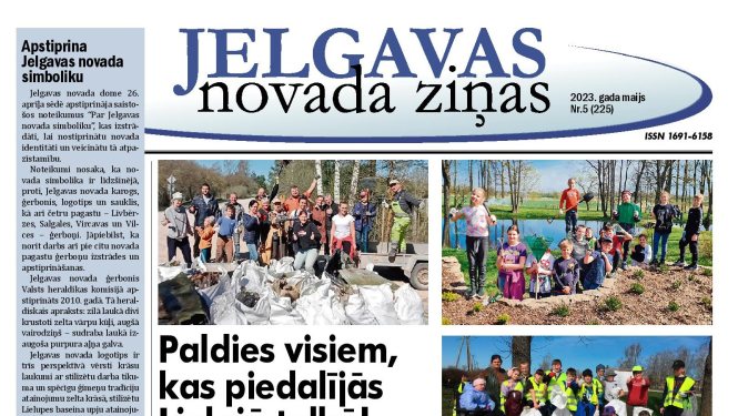 Jelgavas novada ziņas maijs