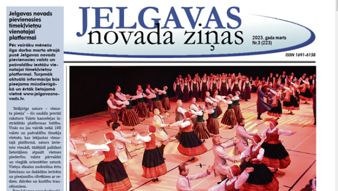 Jelgavas novada ziņas marts