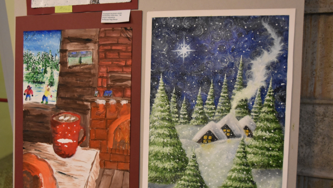 Skolēnu darbu izstāde “Ziemas brīnums”
